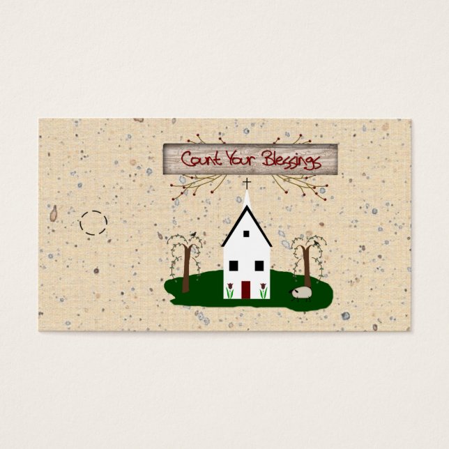 Count Your Blessings Church Hang Tag (Front)