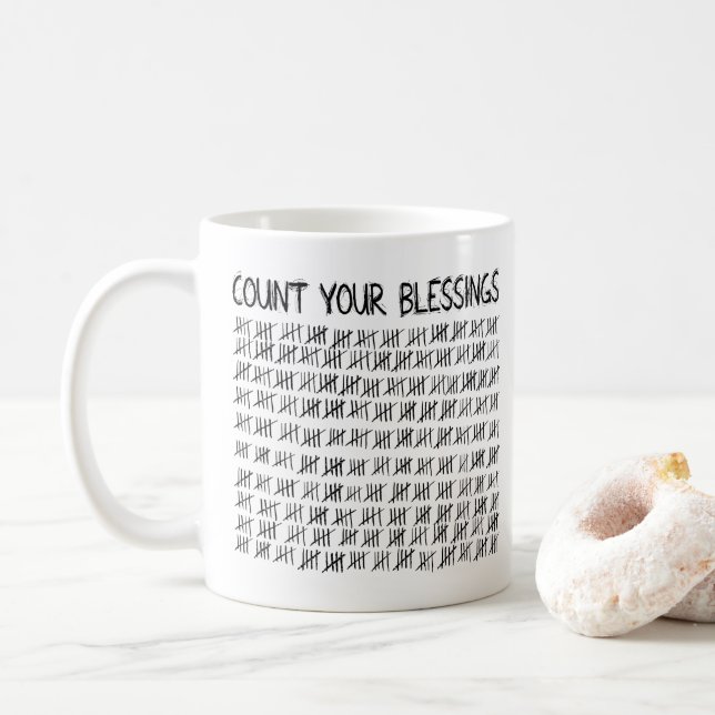 Count Your Blessings Coffee Mug (With Donut)