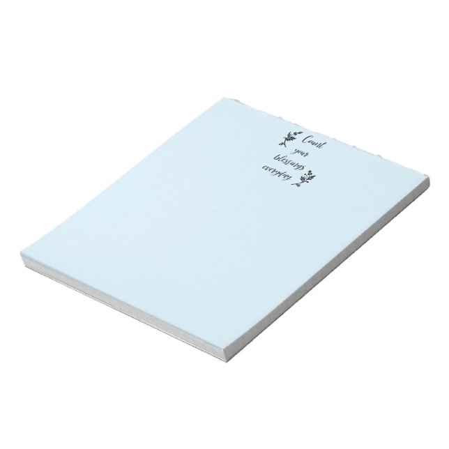 Count Your Blessings Everyday Notepad (Rotated)