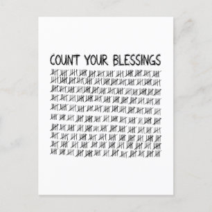 Count Your Blessings Holiday Postcard