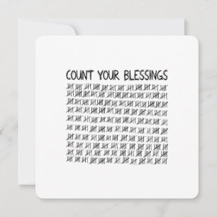 Count Your Blessings Invitation