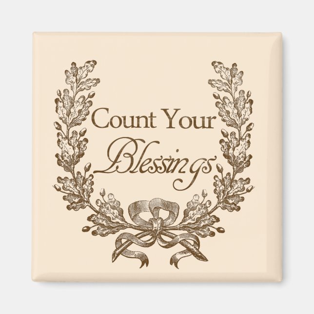 Count Your Blessings Magnet (Front)