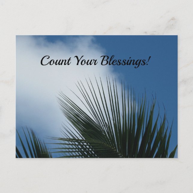 Count Your Blessings Postcard (Front)