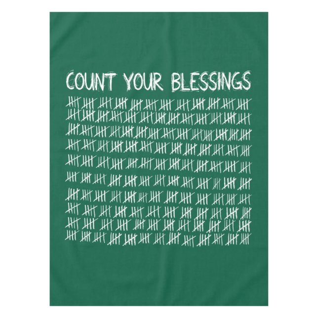 Count Your Blessings Tablecloth (Front)