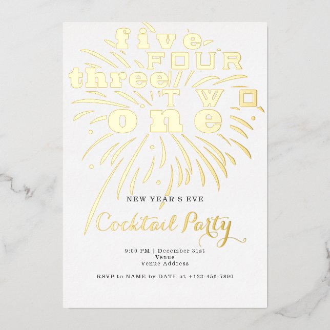 Countdown Modern Festive New Year's Eve Party  (Front)