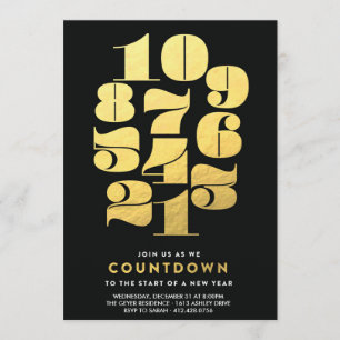 Countdown - New Years Eve Party Invitation