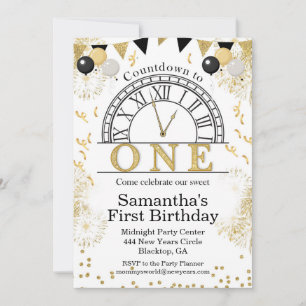 Countdown to ONE Birthday Invite