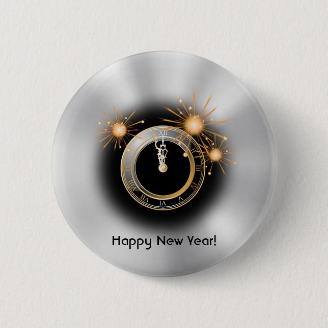 Countdown to the New Year 2 Inch Round Button (Front)