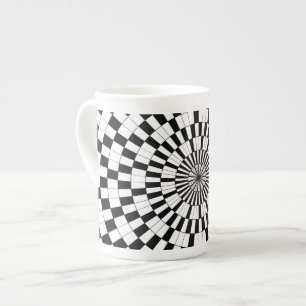 Counter Spirals by Kenneth Yoncich Bone China Mug