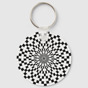 Counter Spirals by Kenneth Yoncich Keychain