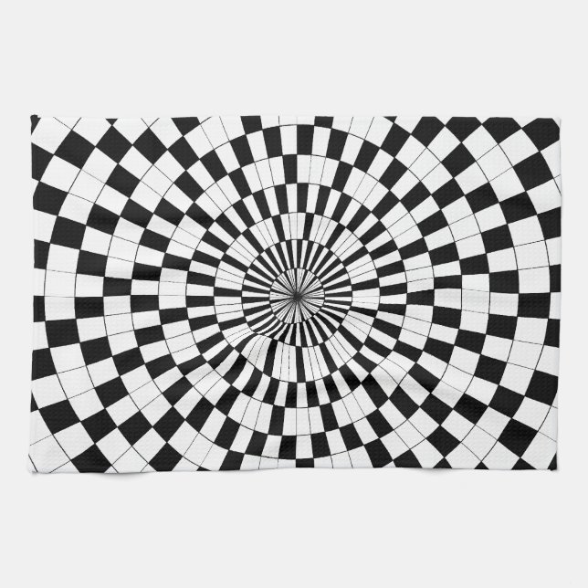 Counter Spirals by Kenneth Yoncich Kitchen Towel (Horizontal)