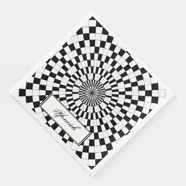 Counter Spirals by Kenneth Yoncich Napkin (Corner)