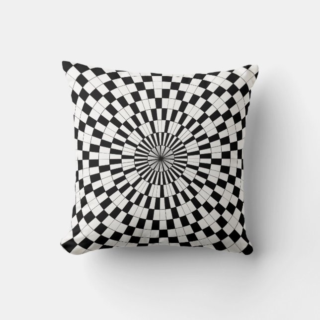 Counter Spirals by Kenneth Yoncich Throw Pillow (Front)