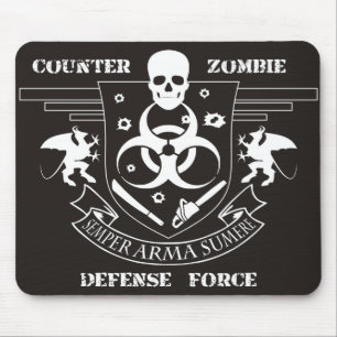 Counter Zombie Defence Force Mouse Pad
