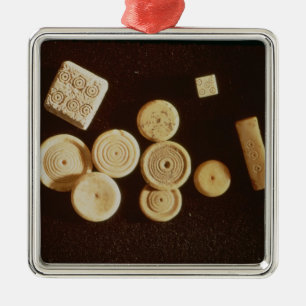 Counters and dice, Gallo-Roman Metal Ornament