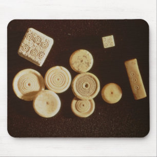 Counters and dice, Gallo-Roman Mouse Pad