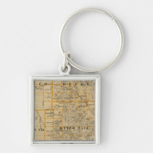 Counties of Clay, Wilkin, Becker, Minnesota Keychain