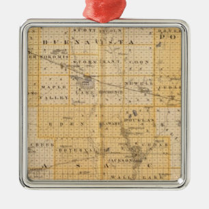Counties of Pocahontas, Cherokee Metal Ornament