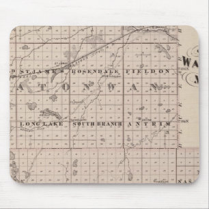 Counties of Watonwan and Martin, Minnesota Mouse Pad