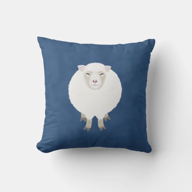 Countiing Sheep Throw Pillow (Front)
