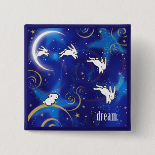 Counting Bunnies 2 Inch Square Button