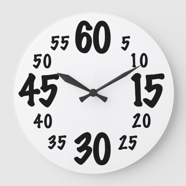 Counting by Fives Large Clock (Front)