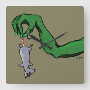 Counting Down Square Wall Clock