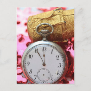 Counting down to the new year holiday postcard