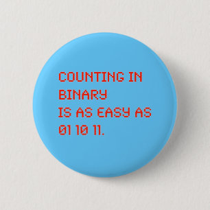 Counting in Binary 2 Inch Round Button