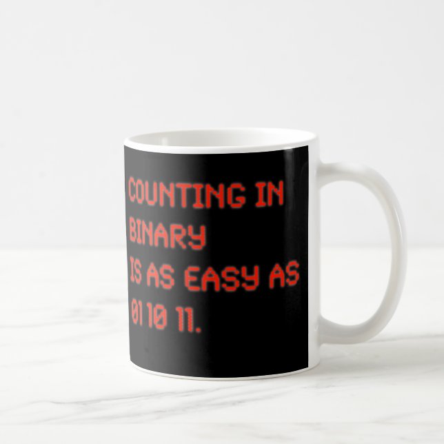 Counting in Binary Coffee Mug (Right)