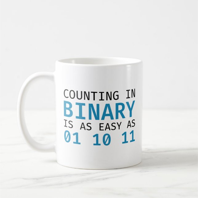 Counting In Binary Coffee Mug (Left)