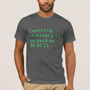 Counting in Binary T-Shirt
