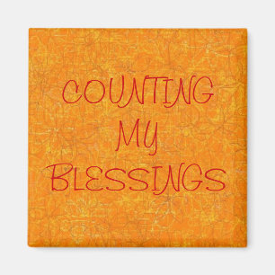 "COUNTING MY BLESSINGS" MAGNET