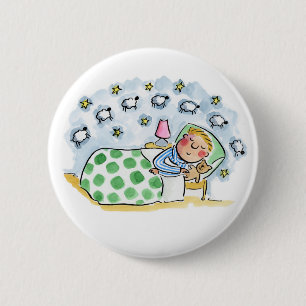 Counting Sheep 2 Inch Round Button