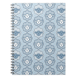Counting sheep - blue notebook