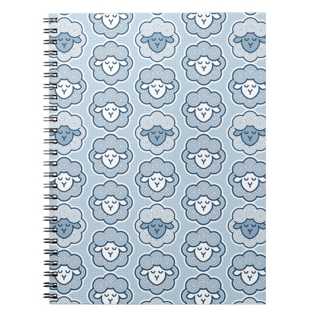 Counting sheep - blue notebook (Front)