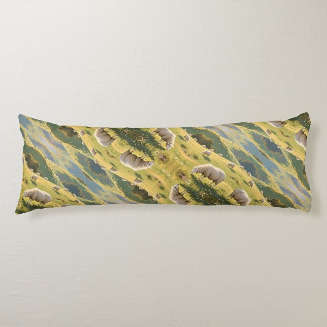 Counting Sheep Body Pillow (Front)