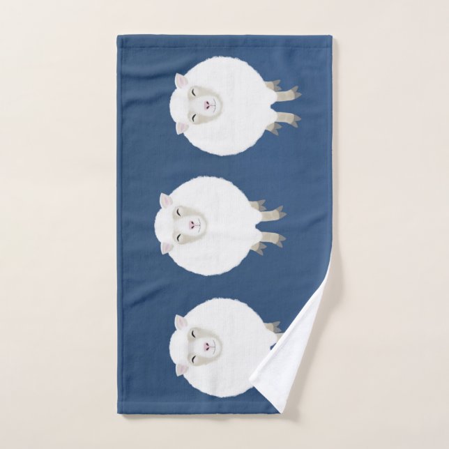 Counting Sheep Hand Towel (Hand Towel)