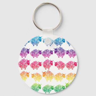 Counting Sheep Keychain