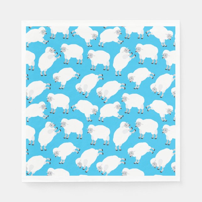 Counting Sheep Napkin (Front)