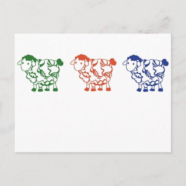 Counting sheep postcard (Front)