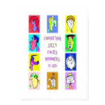 Counting Silly Faces Book #2: Numbers 11-20 Poster