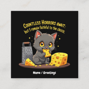  Countless Horrors Await, But I Remain Faithful  Square Business Card