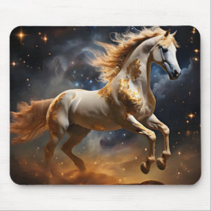 Countless stars, shining galaxy space planet stars mouse pad