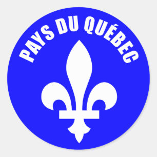 Countries of Quebec (stickers) Classic Round Sticker