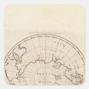 Countries situate about the North Pole Square Sticker