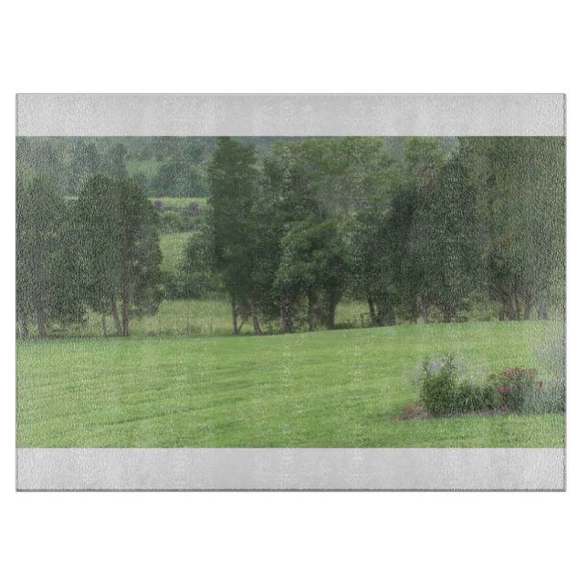 Country 1 glass cutting board (Front)