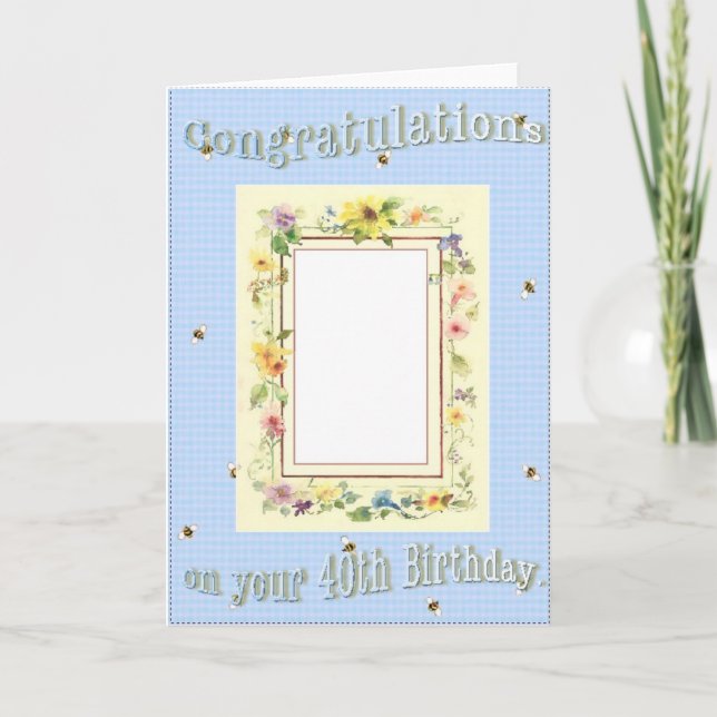 country 40th birthday card (Front)