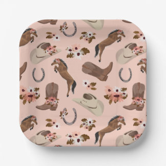 Country and Floral Paper Plates