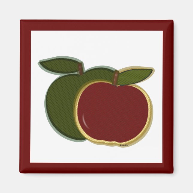 Country Apples (cranberry) Magnet (Front)